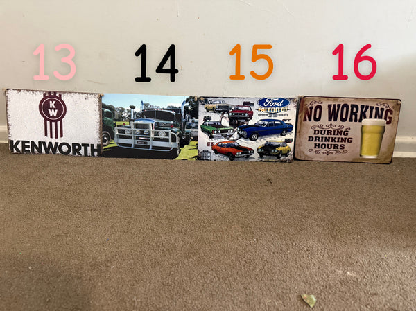 Vintage Metal Signs
