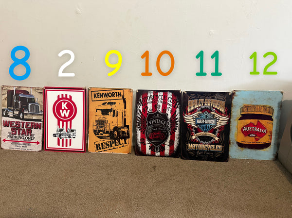 Vintage Metal Signs