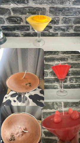 Cocktail collection candles