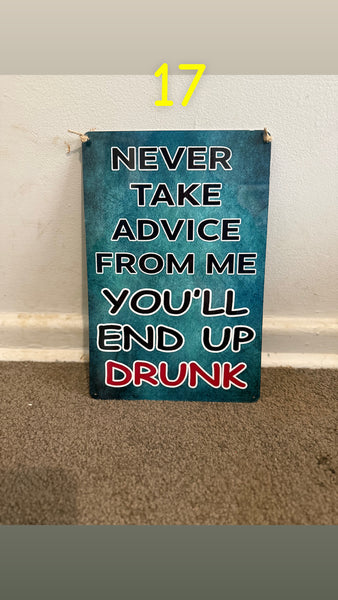 Vintage Metal Signs