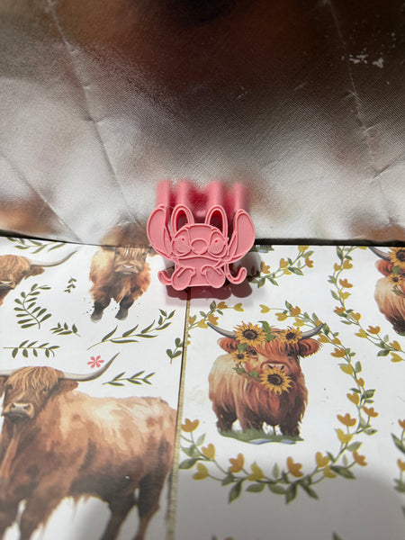 Pink Alien Straw Topper