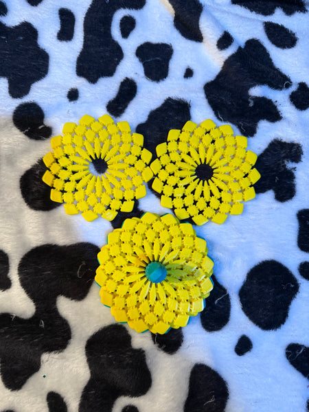 Sunflower Coaster Set & Stand