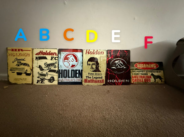 Vintage Metal Signs