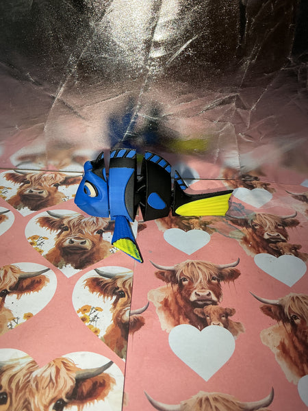 Dopey Blue Flexi Fish